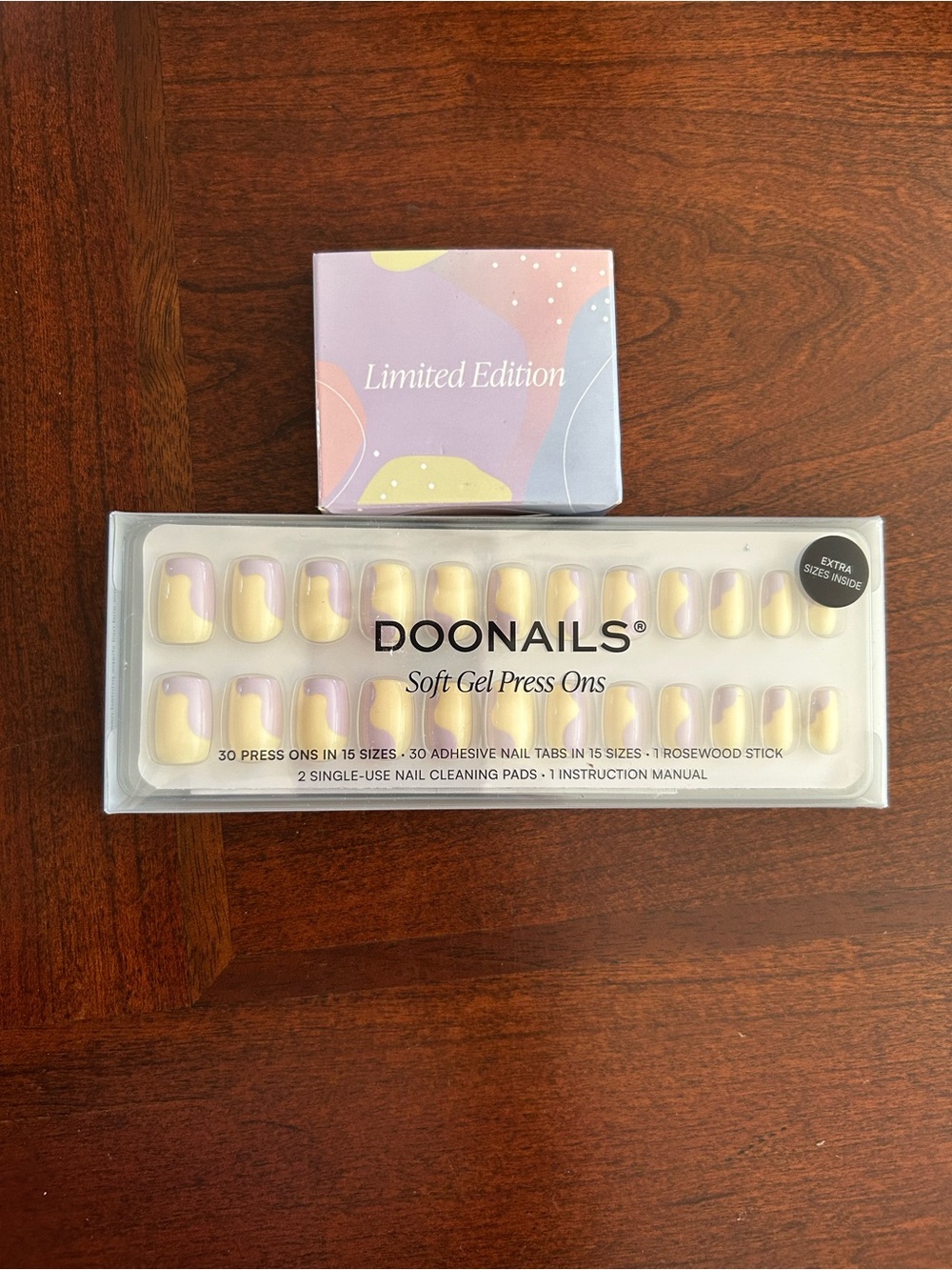 Doo Nails Limited Edition Pastel Yellow & Lavender Soft Gel Press-Ons